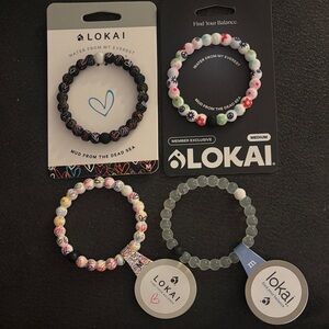 Lokai Bracelet Set of 4, All Medium, NWT.